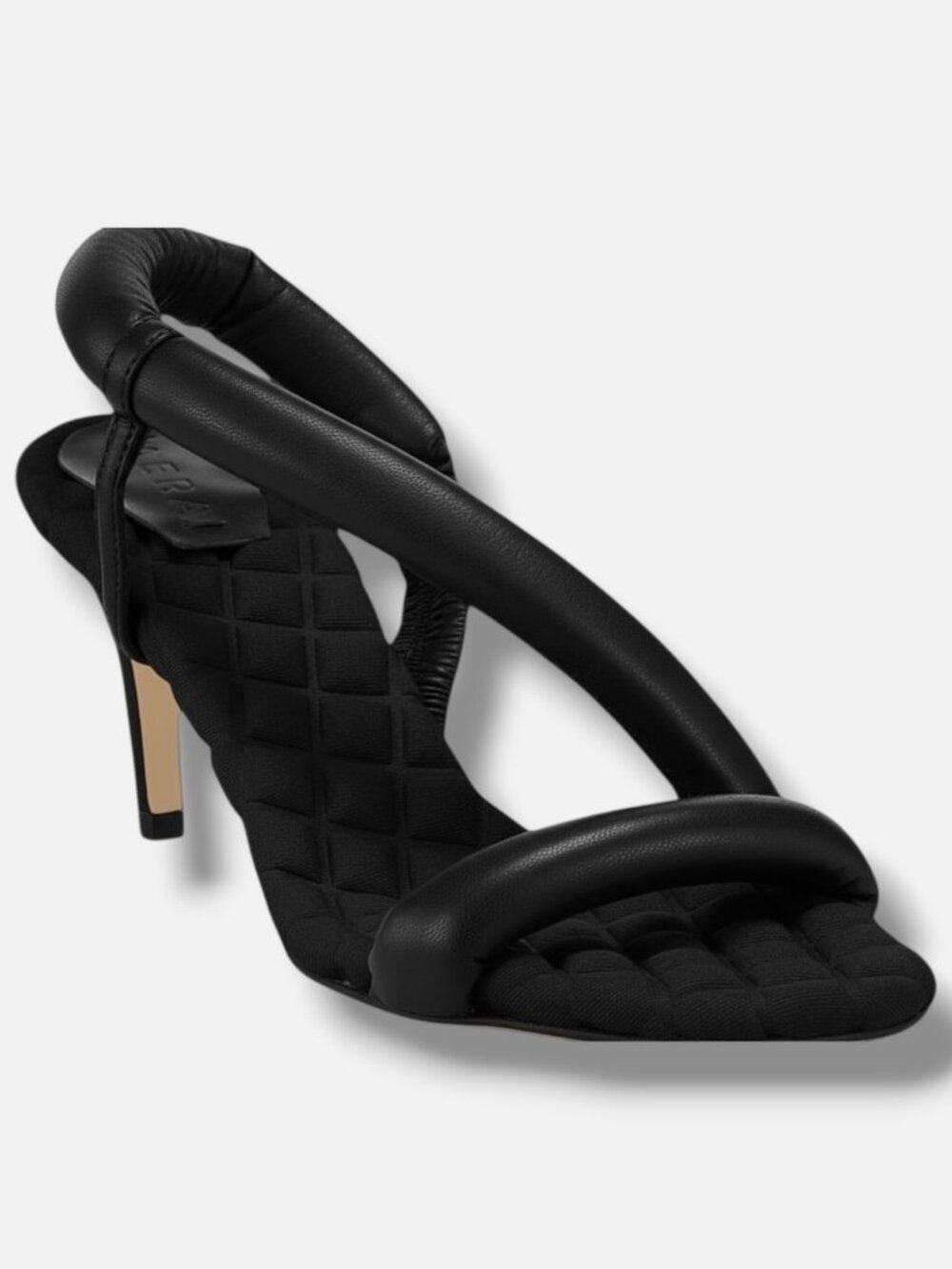 AERA Women's Black Isabella Leather Slingback Sandal Shoes Size EU:38 US:8